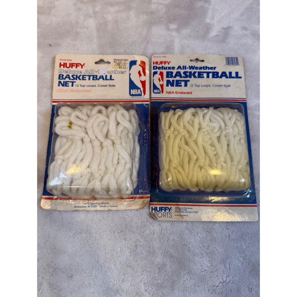 Vintage Huffy Deluxe All-Weather Basketball Net NBA Endorsed Model 8284 Lot of 2